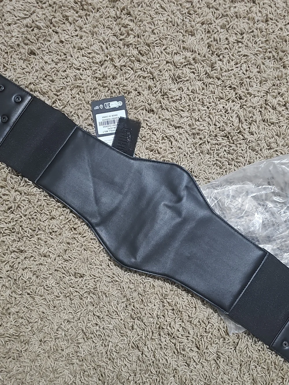 NWT Killstar Lunar Spell Belt Wide Black Faux Leather Waist Corset Crescent Zip